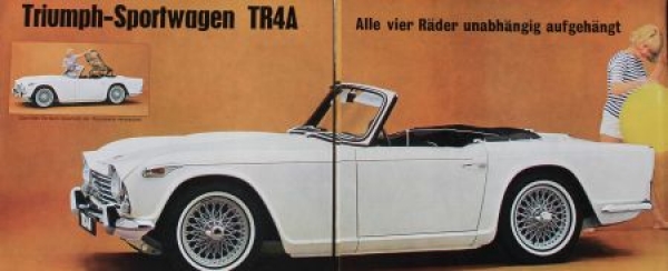 Triumph TR 4 A Sports Modelprogram 1965 Carbrochure (3976)