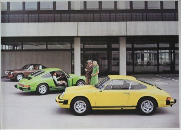 Porsche 911 Modelprogram 1975 Carbrochure (0199)