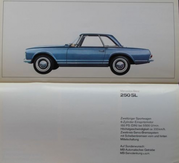 Mercedes-Benz Modeplrogram 1967 Carbrochure (3912)