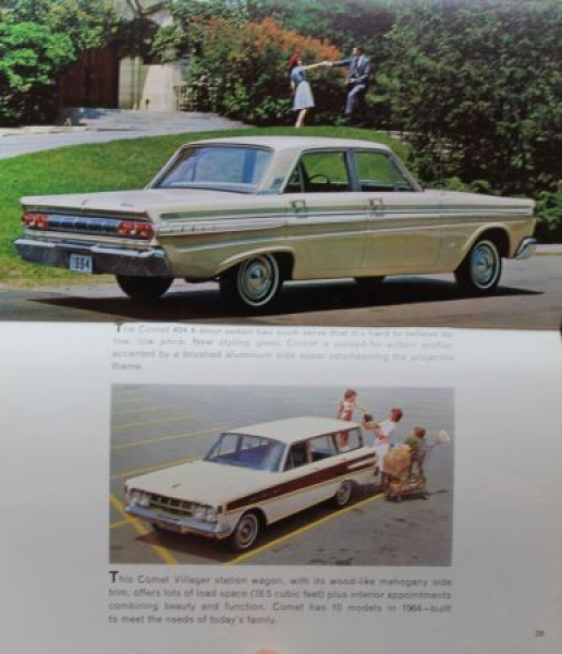 Ford Modelprogram 1964 "Family of fine Cars" Carbrochure (3920)