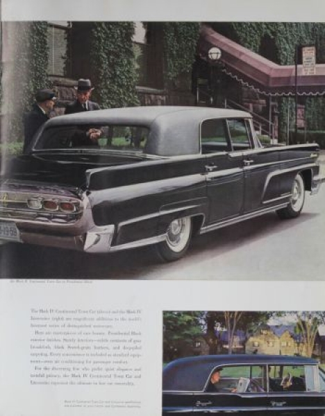 Lincoln Continental Mark IV Modelprogram 1959 Prestige-Carbrochure (0263)