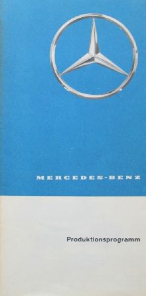 Mercedes-Benz Modelprogram 1966 Carbrochure (3917)