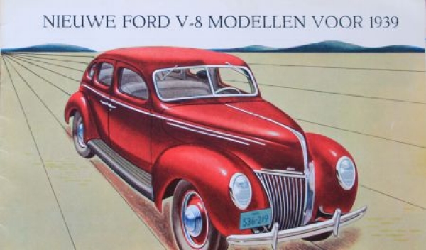 Ford V8 Modelprogram 1939 Carbrochure (3921)