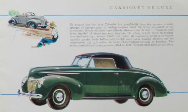 Ford V8 Modelprogram 1939 Carbrochure (3921)