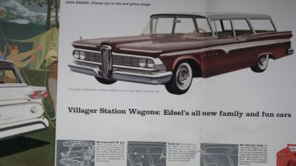 Edsel Ford Modellprogramm 1959 "The car that makes history" Automobil-Prestigeprospekt (0262)