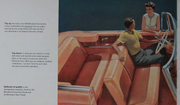 Plymouth Modelprogram 1955 "The biggest car in Plymouth history" Carbrochure (0251)