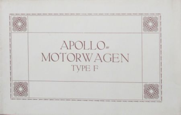 Apollo Motorwagen Type F 1912 Modellprogramm (S215)