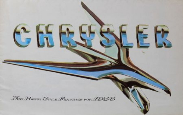 Chrysler Modelprogram 1956 "New Power style features" Carbrochure (3911)
