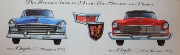 Chrysler Modelprogram 1956 "New Power style features" Carbrochure (3911)
