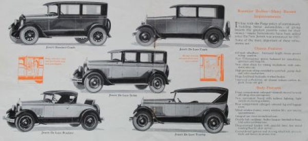 Jewett Modelprogram 1925 "Serves you better" Carbrochure (3910)