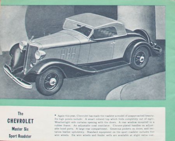 Chevrolet Modelprogram 1936 Carbrochure (3908)