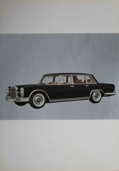 Mercedes-Benz 600 Modellprogramm 1965 "Der große Mercedes" Automobilprospekt-Mappe (3087)