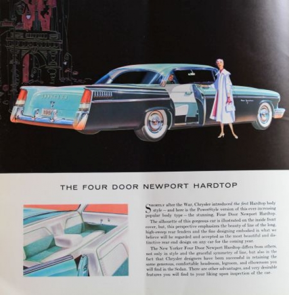 Chrysler New Yorker Modelprogram 1955 Carbrochure (3939)