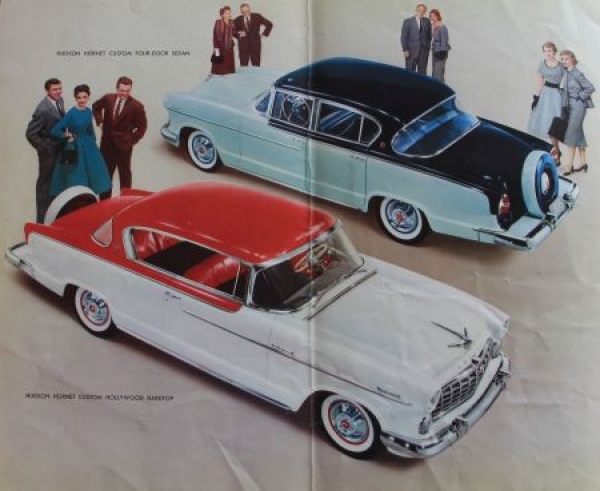 Hudson Hornet Wasps Modelprogram 1955 Carbrochure (3991)