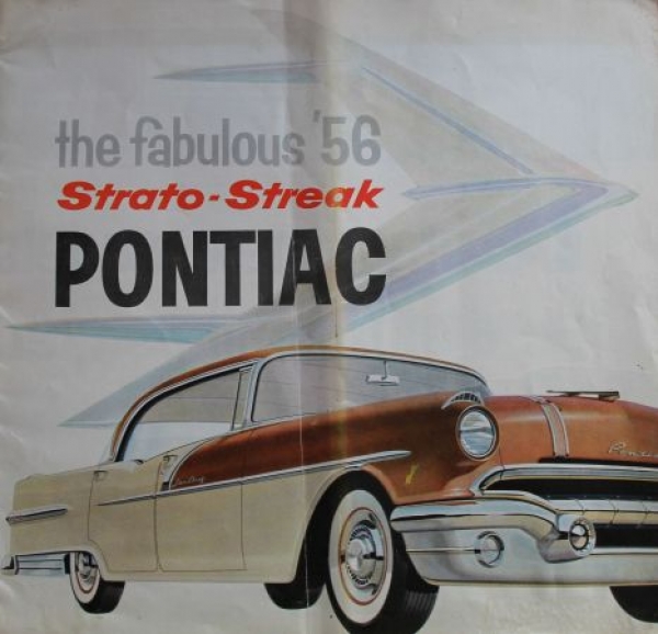 Pontiac Modelprogram 1956 Strato-Streak Carbrochure (4019)