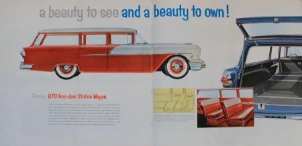 Pontiac Modelprogram 1956 Strato-Streak Carbrochure (4019)
