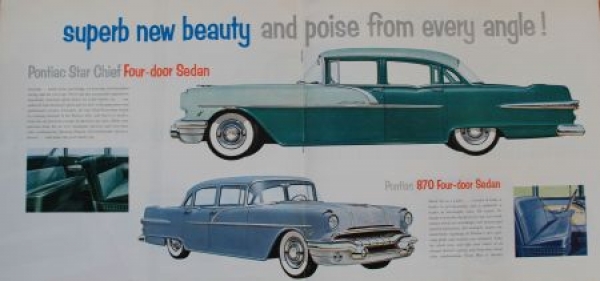 Pontiac Modelprogram 1956 Strato-Streak Carbrochure (4019)