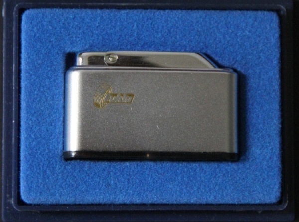 Fulda Reifen Feuerzeug 1965  Ibelo Prestige in Originalbox (0253)