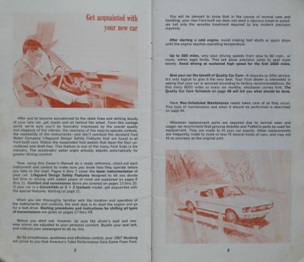 Ford Mustang 1967 Owner-Manual (0260)