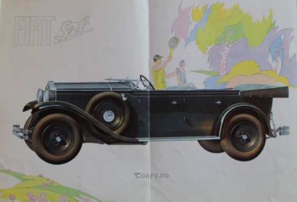 Fiat 521 C Modelprogram 1930 Carbrochure (3995)