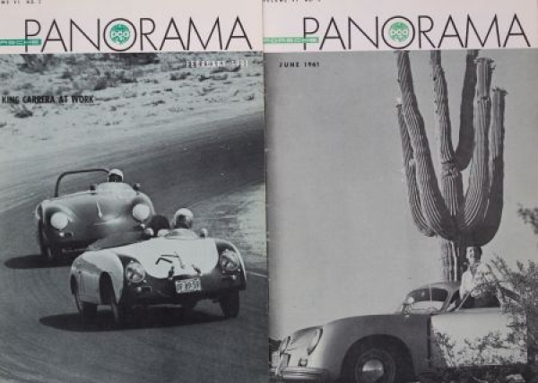 "Porsche Panorama" 1961 Porsche-Factory-Magazine four issues (0091)