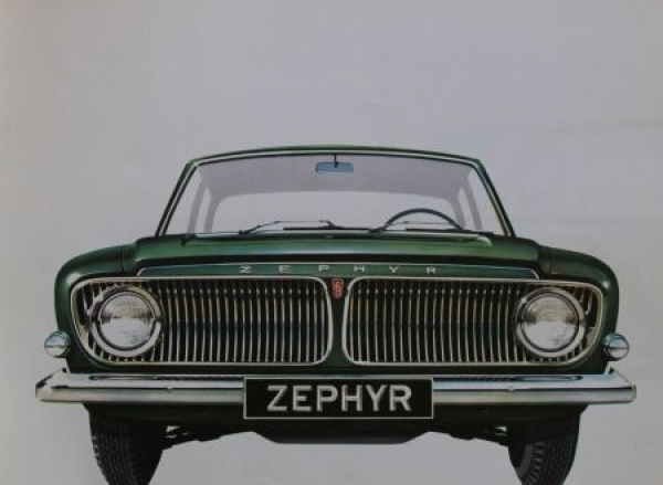 Ford Zephyr Modellprogramm 1962 Automobilprospekt (3887)