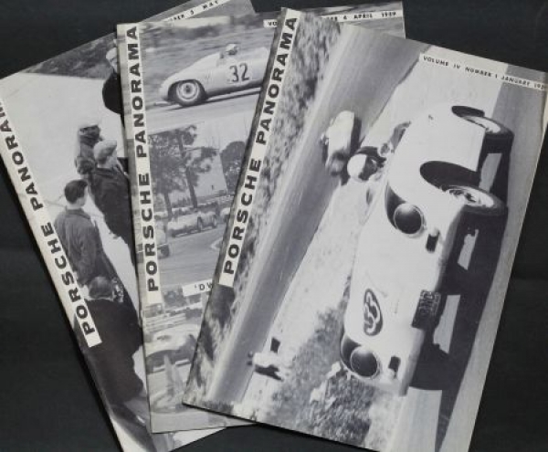 "Porsche Panorama" 1959 Porsche-Factory-Magazine three issues (0112)