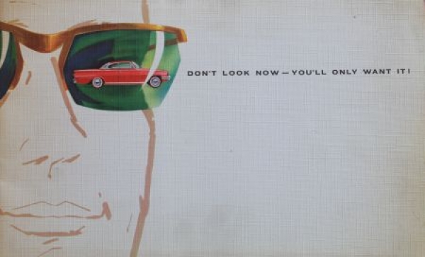Ford Consul Capri Modelprogram 1962 "Don't look now" Carbrochure (3885)