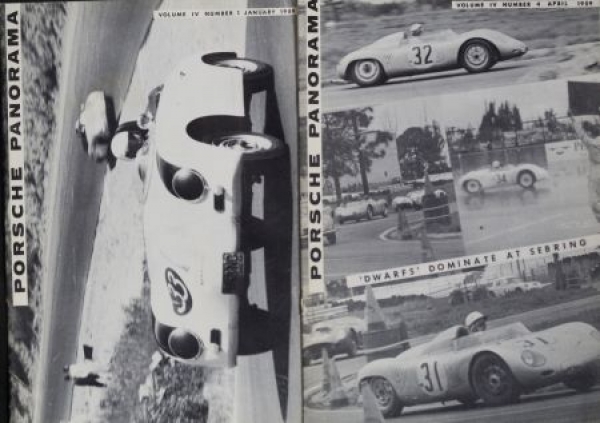 "Porsche Panorama" 1959 Porsche-Factory-Magazine three issues (0112)