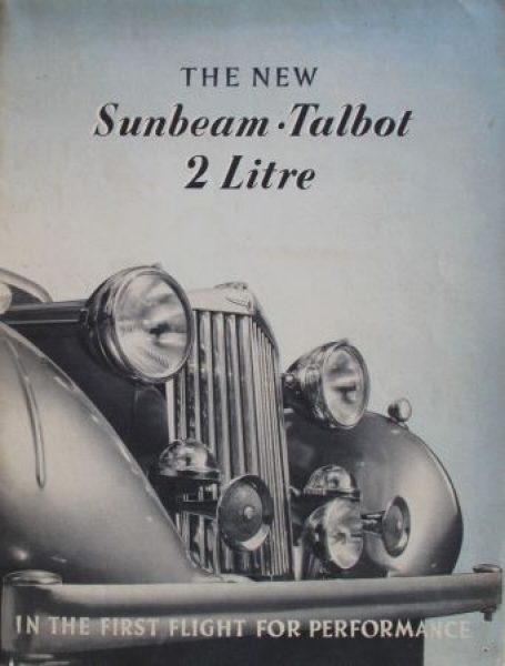 Sunbeam Talbot 2 Litre Modelprogram 1940 Carbrochure (3880)