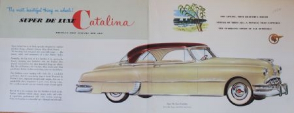 Pontiac Catalina Modelprogram 1950 Carbrochure (3873)