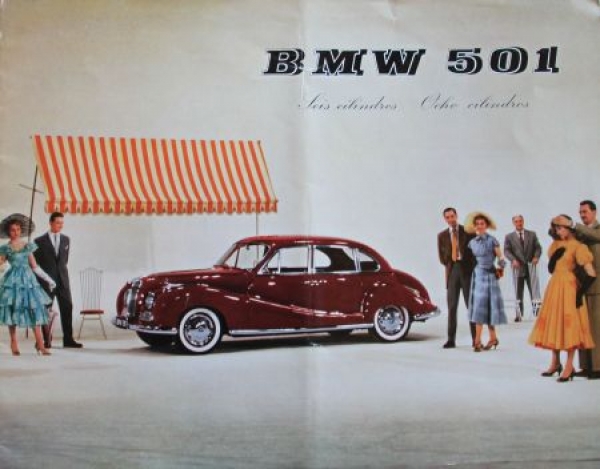BMW 501 Modelprogram 1955 Carbrochure (3867)