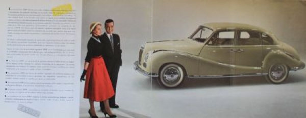 BMW 501 Modelprogram 1955 Carbrochure (3867)