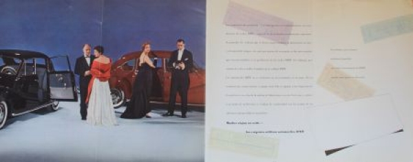 BMW 501 Modellprogramm 1955 Automobilprospekt (3867)