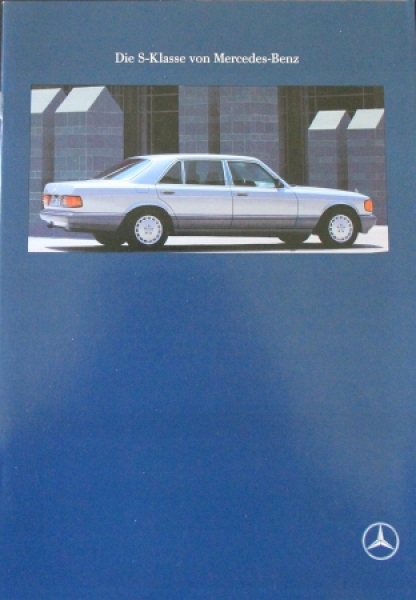 Mercedes-Benz S-Klasse Modelprogram 1989 Carbrochure (0315)