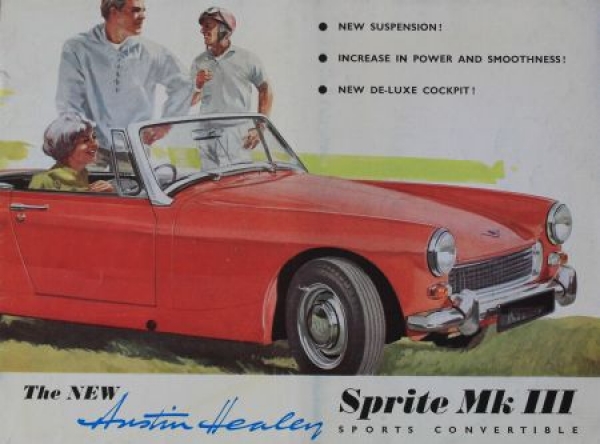 Austin Healey Sprite Mark III Sport Convertible Modelprogram 1964 Carbrochure (0118)