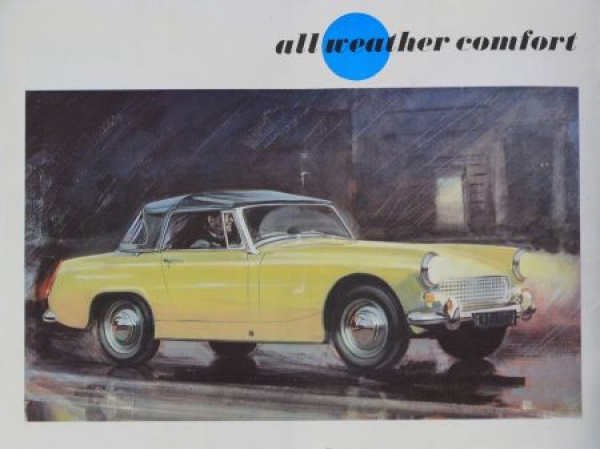 Austin Healey Sprite Mark III Sport Convertible Modelprogram 1964 Carbrochure (0118)