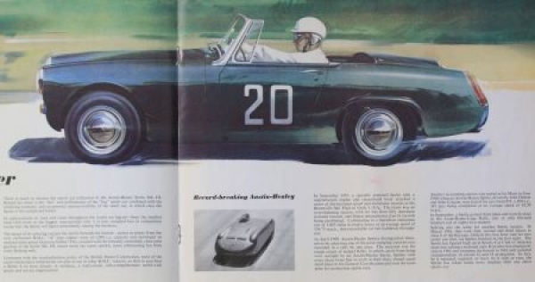 Austin Healey Sprite Mark III Sport Convertible Modelprogram 1964 Carbrochure (0118)