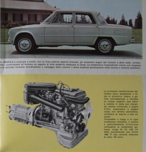 Alfa Romeo Giulia 1600 TI Modelprogram 1962 Carbrochure (0352)