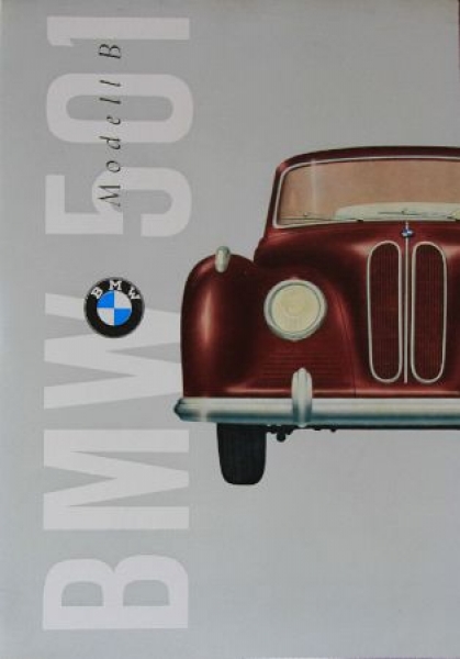 BMW 501 B Modelprogram 1955 Carbrochure (0380)