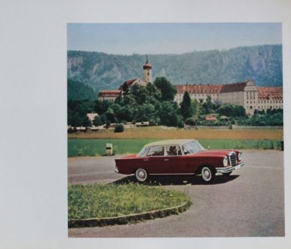 Mercedes-Benz 220 Modellprogramm 1963 Automobilprospekt (0365)