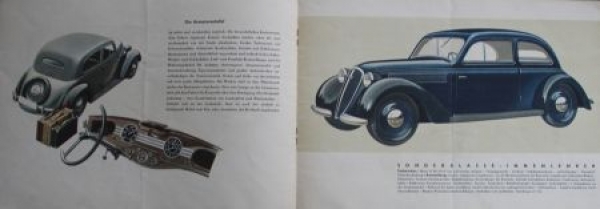 DKW Sonderklasse Modelprogram 1939 Carbrochure (4868)