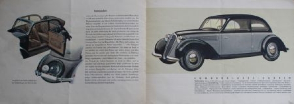 DKW Sonderklasse Modelprogram 1939 Carbrochure (4868)