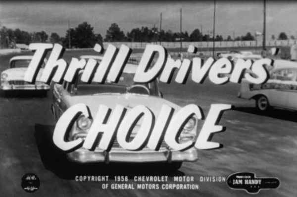 Chevrolet Movie 1956 "Thrill Driver's choice" in original filmcase (0134)