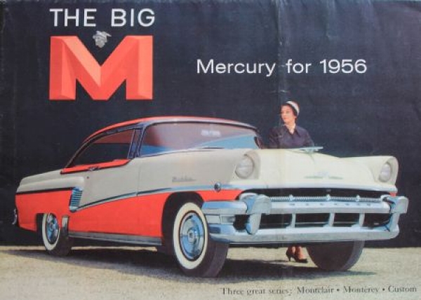 Ford Mercury Modelprogram 1956 "The Big M" Carbrochure (3846)