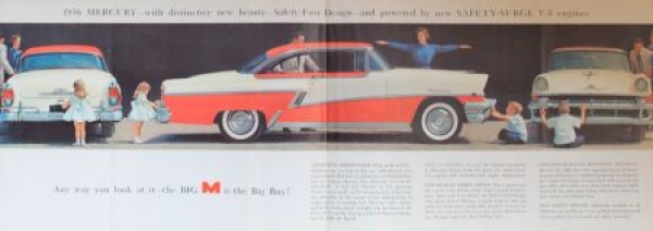 Ford Mercury Modelprogram 1956 "The Big M" Carbrochure (3846)