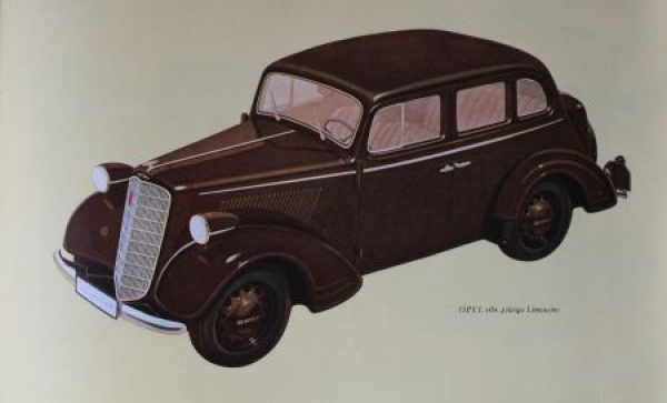Opel 6 Cylindre Modelprogram 1938 Carbrochure (0450)
