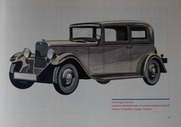 Hanomag 23 PS Modelprogram 1931 Carbrochure (0458)