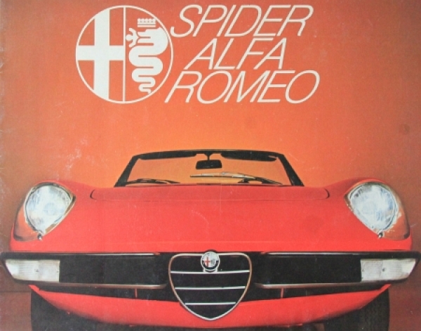 Alfa Romeo Spider 2000 Modelprogram 1969 Carbrochure (0476)