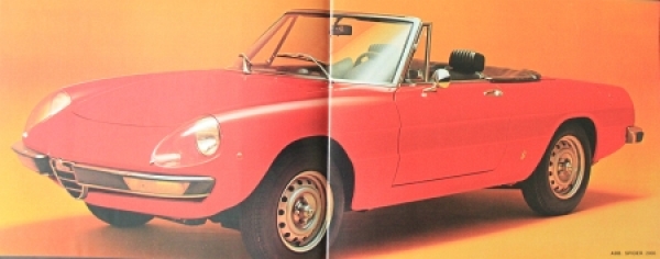 Alfa Romeo Spider 2000 Modelprogram 1969 Carbrochure (0476)
